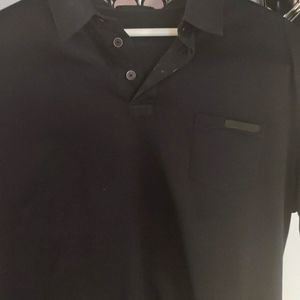 Black Prada polo shirt XXL fits like XL